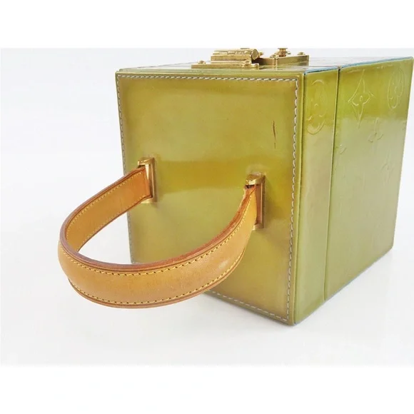 Louis Vuitton Olive Green Box Bag with Gold Accents - Picture 12 of 15